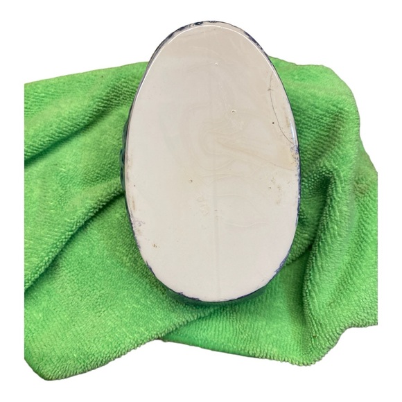 Vintage Swan holder / planter glazed ceramic, blue chips & cracks are present - Picture 6 of 6